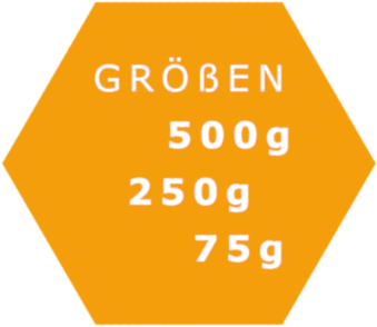 Größen 500g 250g 75g