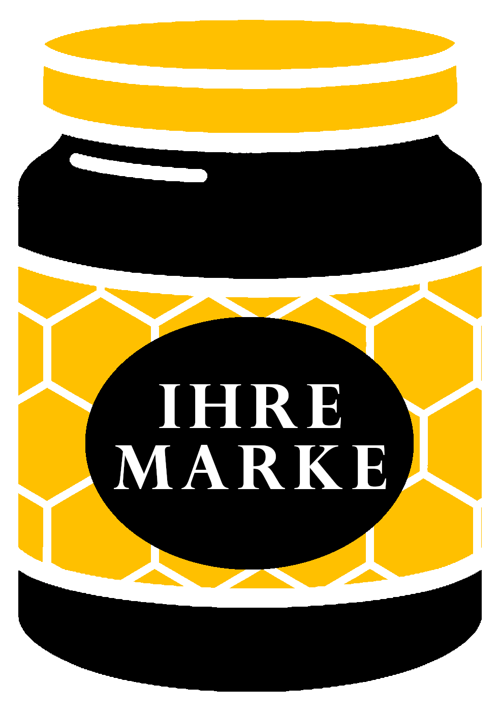 Ihr Marken-Honigglas